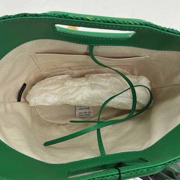 Maje Mini Striped Raffia Basket Bag - Casino Multicolor - NWT $385 MSRP - Picture 7 of 9